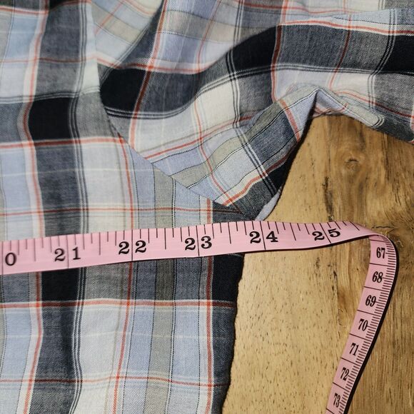 Vintage Sheplers Men's Plaid Button Down Western Shirt Sz L - Picture 5 of 10